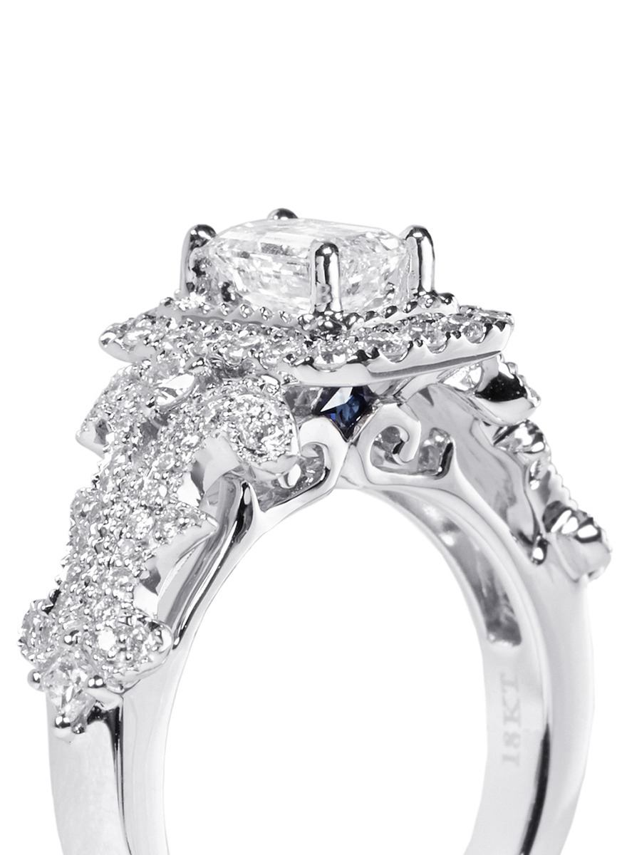 Vera wang love East Meets West Diamond Engagement Ring in White