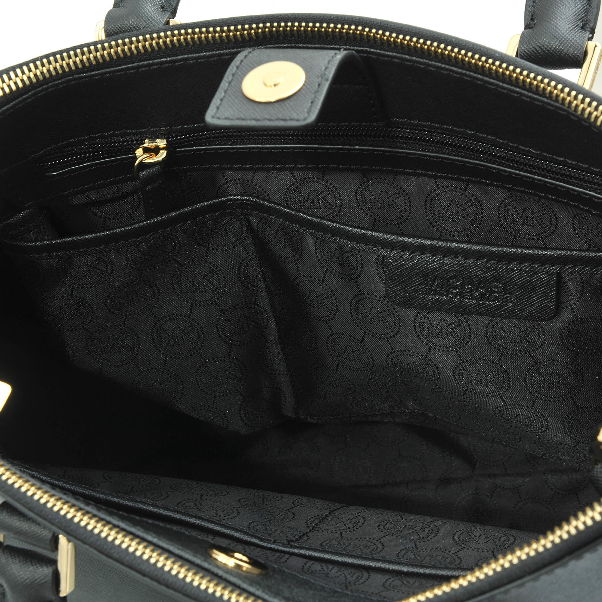 Sæt tabellen op undertrykkeren tyk MICHAEL Michael Kors Double Zip Tote Jet Set Travel Bag in Black | Lyst