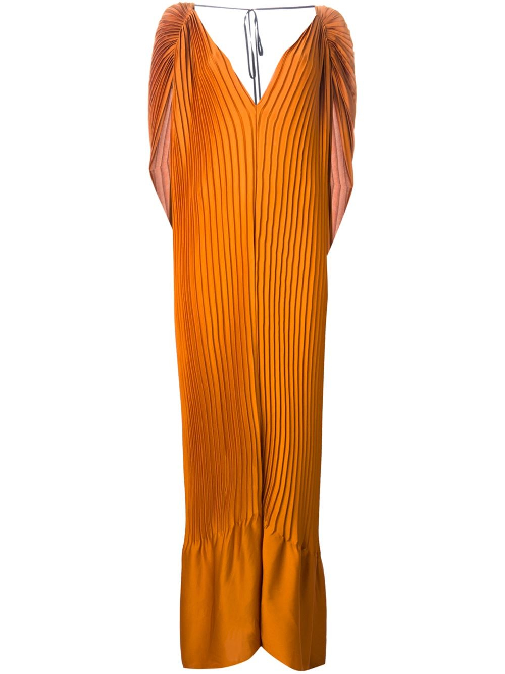 strapless open back dress Veni Infantino 992308 Burnt Orange One Shoulder Occasion Dress – Rouge  Boutique Inverness main image 1