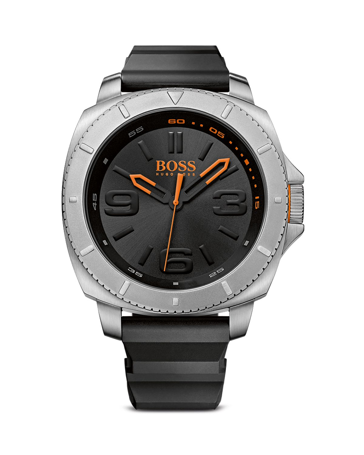 Boss Hugo Orange Quartz Watch, 53Mm in Black for Men Boss Hugo Orange Quartz Watch, 53Mm in Black for Men