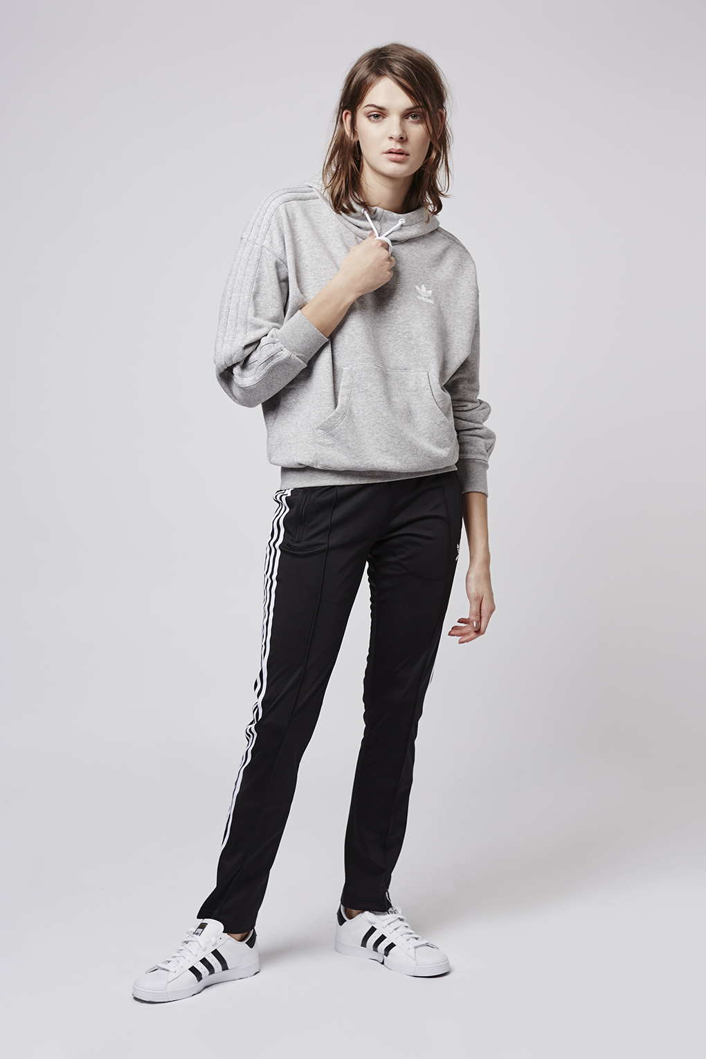TOPSHOP French Bulldog Hoodie in Grey (Gray) - Lyst