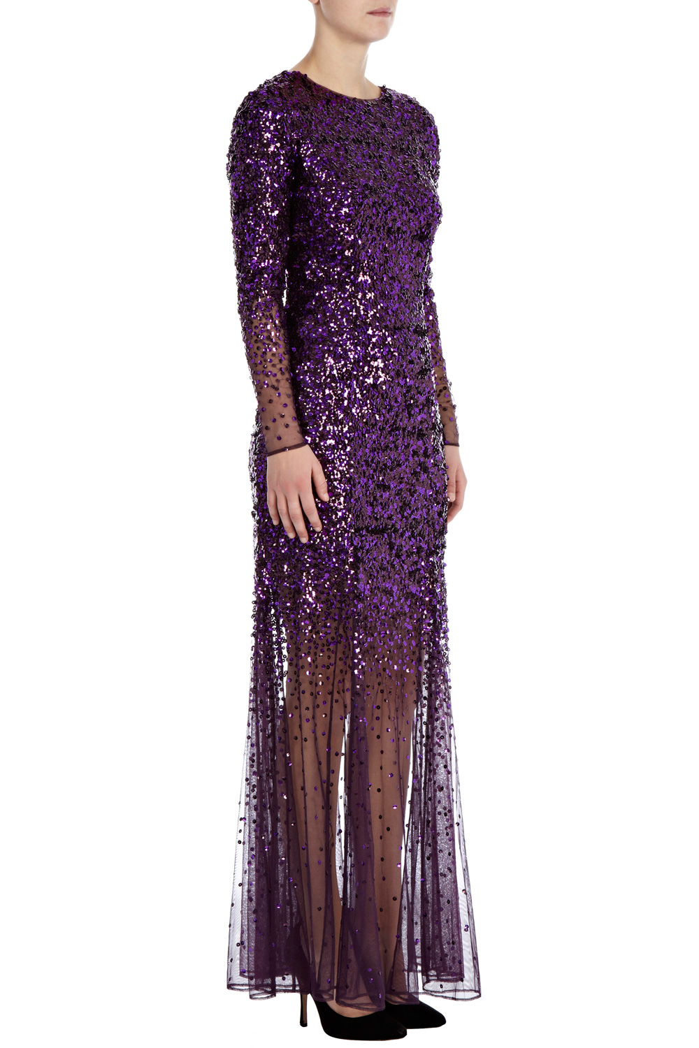 sequin maxi gown