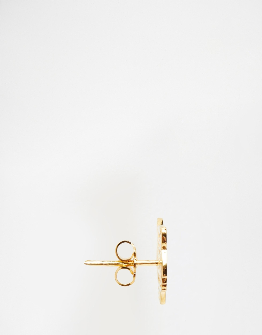 kenzo mini tiger earrings