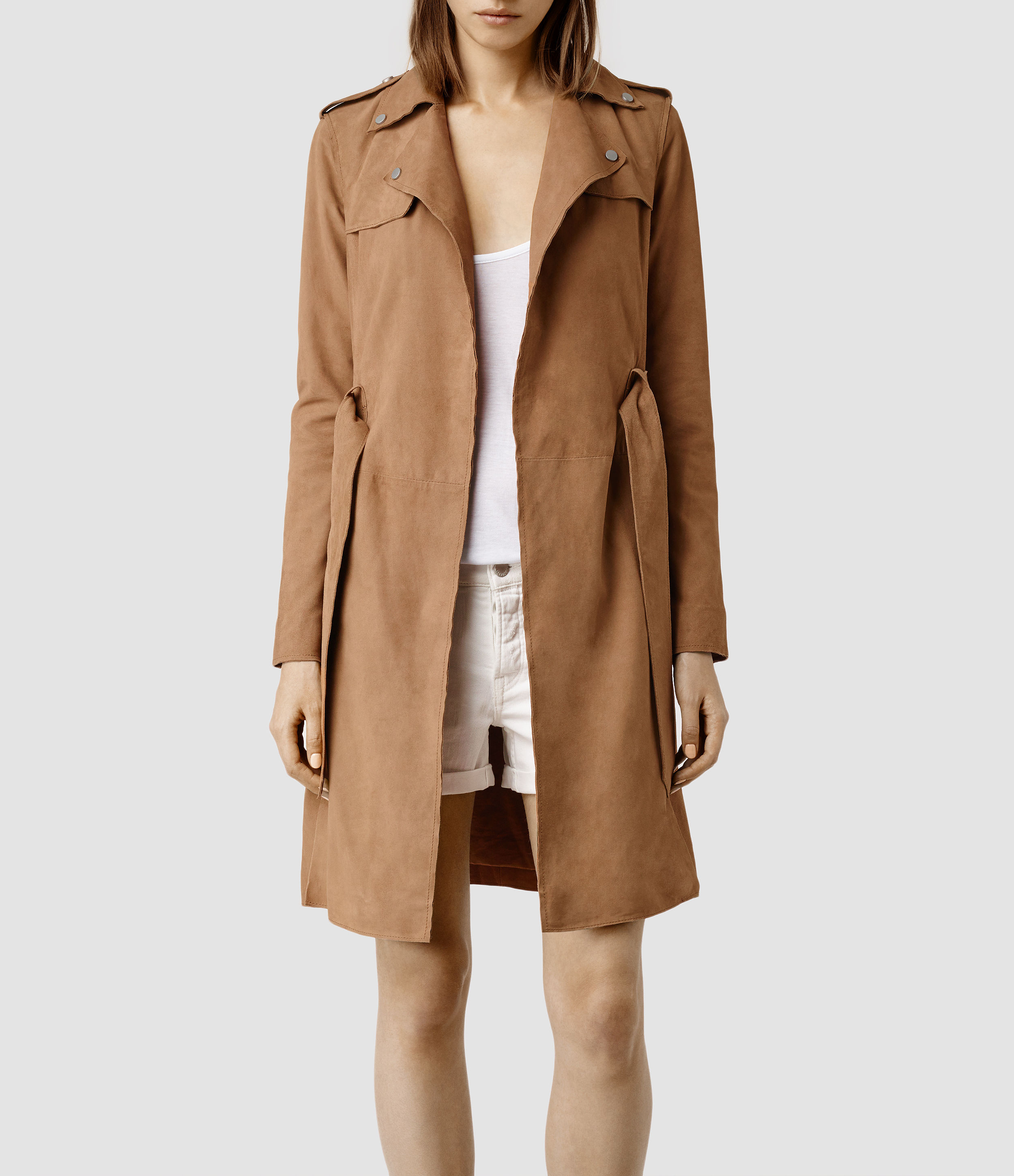 suede mac coat
