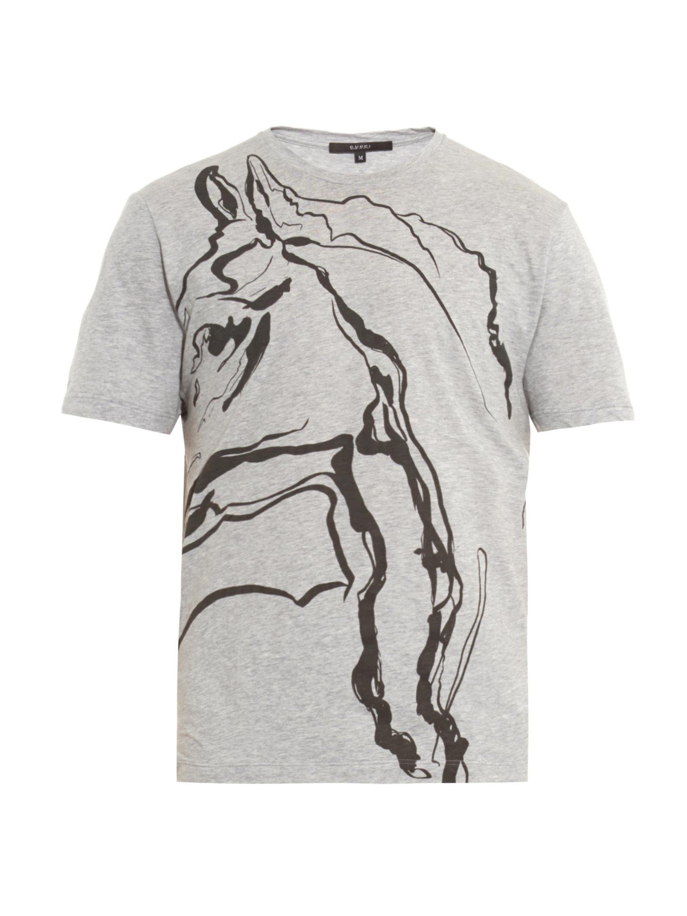 Gucci Horse-Print Cotton T-Shirt in 