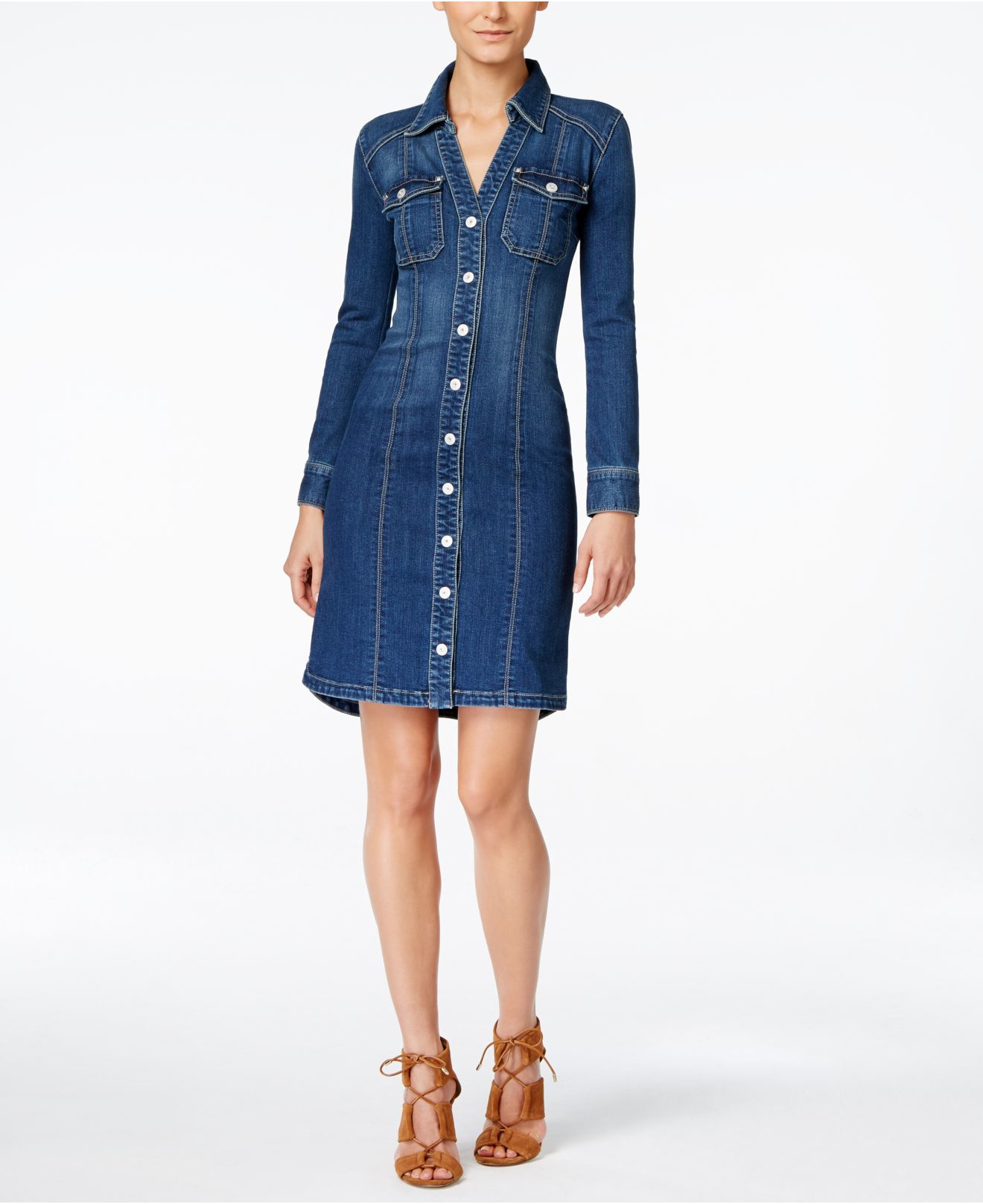 Inc international concepts Denim Medium Wash Shirtdress Inc international concepts Denim Medium Wash Shirtdress