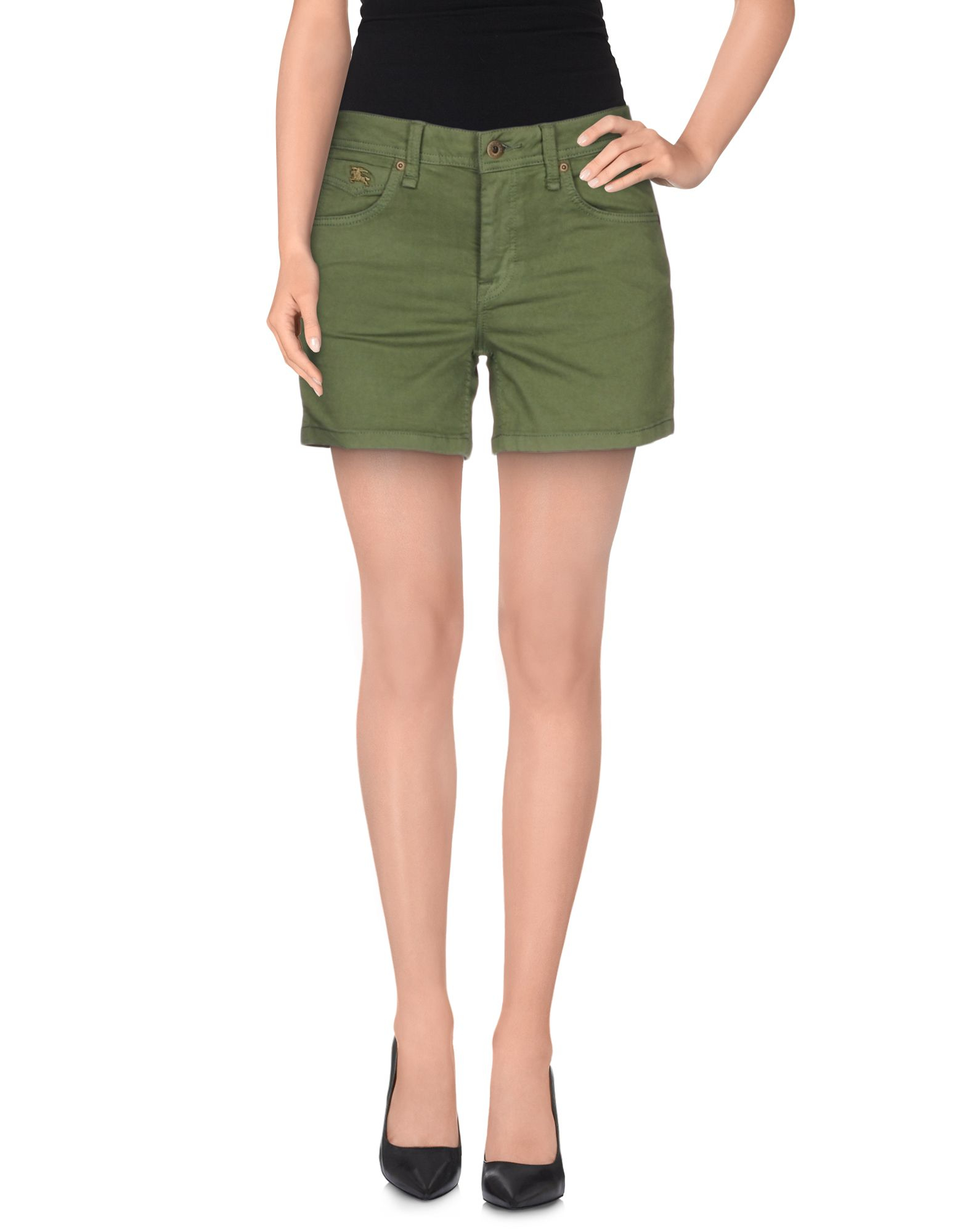 Lyst Burberry Brit Denim Shorts in Green
