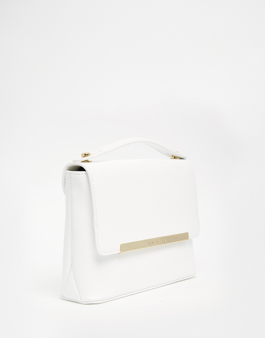 Ted Baker Bonitah Leather Cross Body Bag White