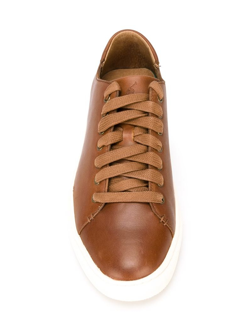 Polo Ralph Lauren 'jermain' Sneakers in Brown for Men | Lyst