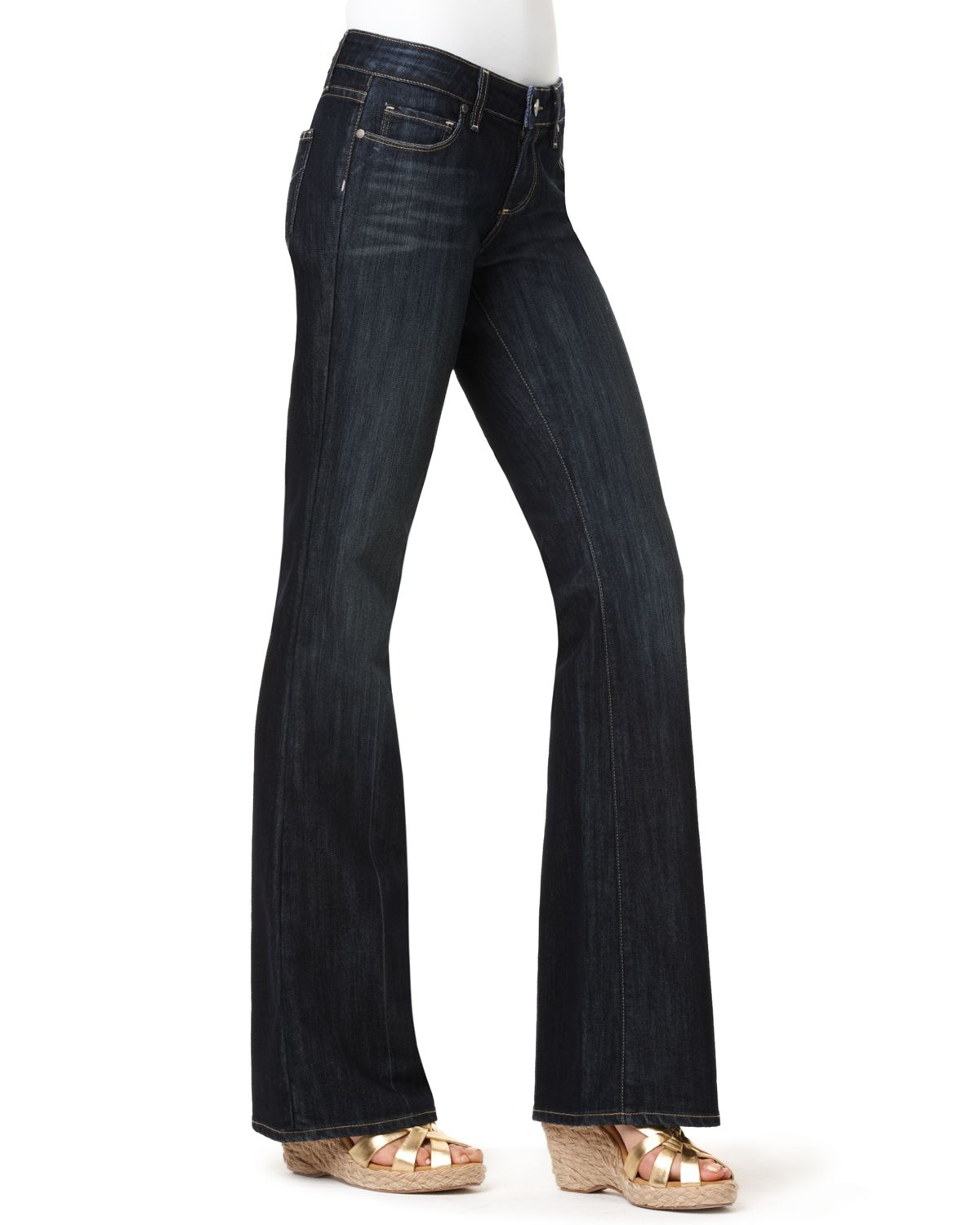 PAIGE Laurel Canyon Bootcut Jeans in Mckinley Wash in Blue | Lyst