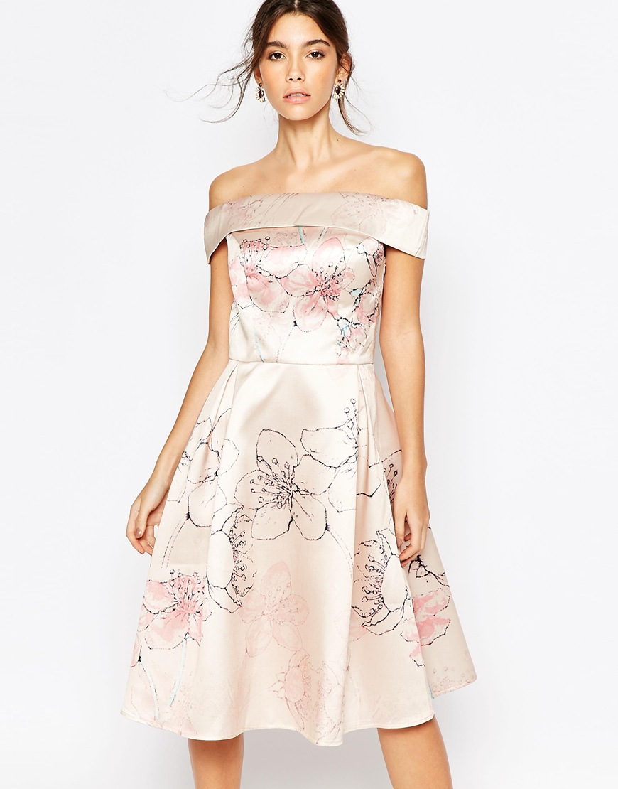 chi chi london off the shoulder dress
