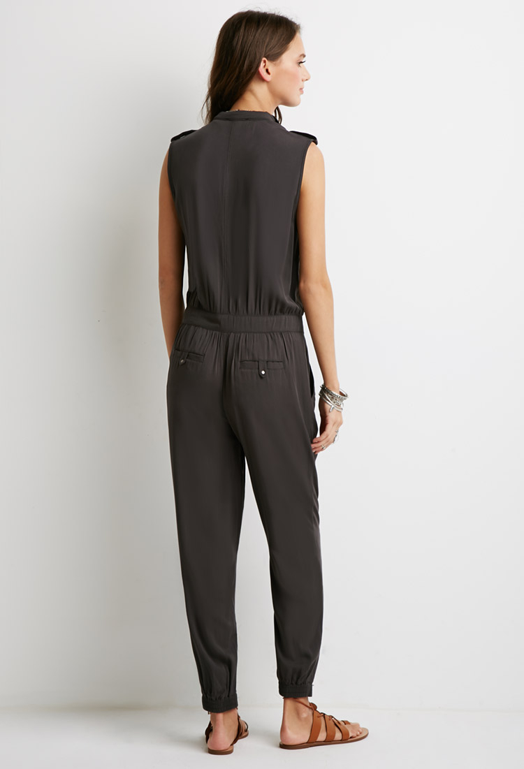 forever 21 utility jumpsuit