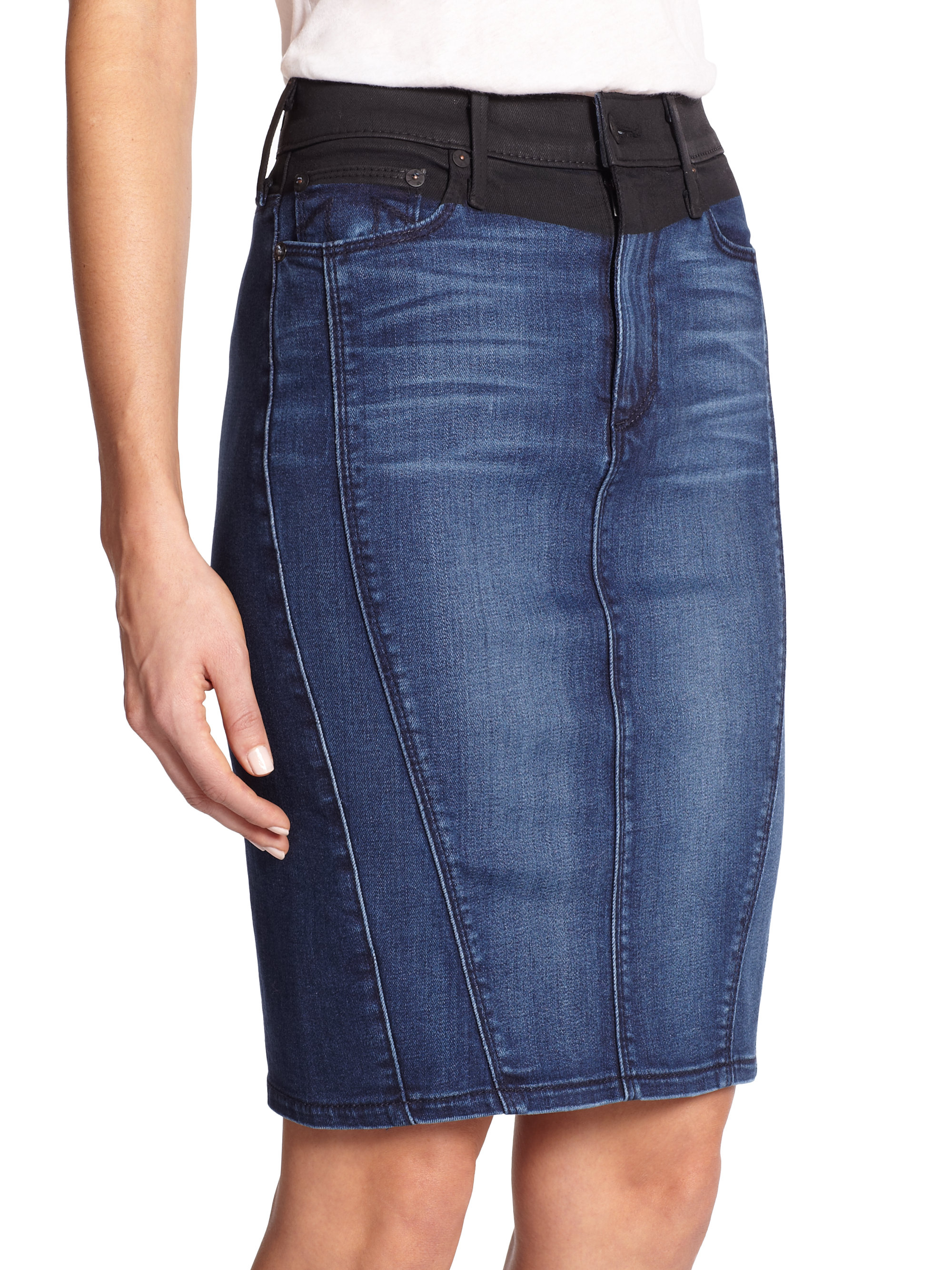 true religion jean skirt