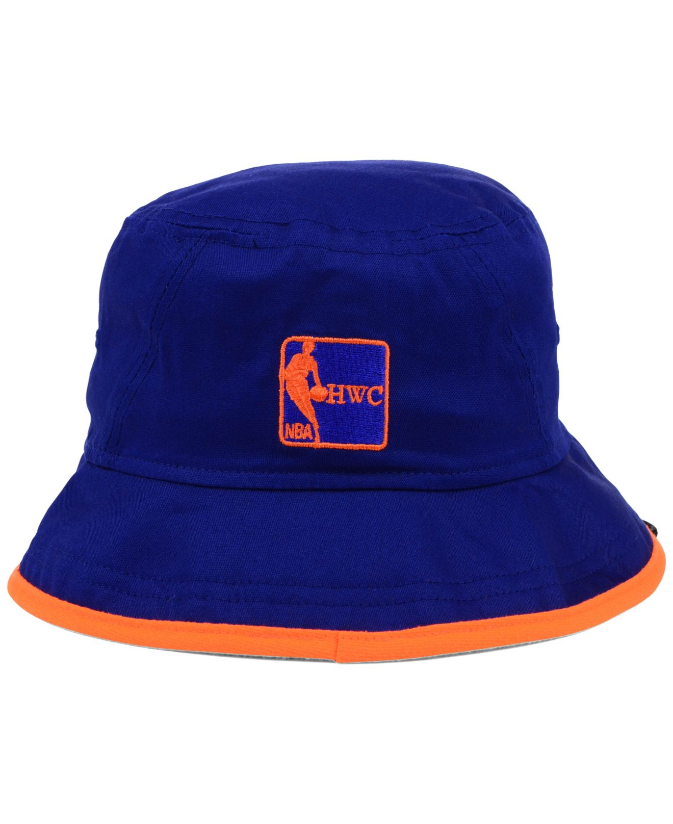 KTZ New York Knicks Hardwood Classics Tipped Bucket Hat in ...