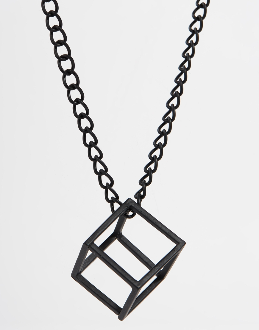 asos black geometric pendant necklace product 1 26442793 0 634403611 normal