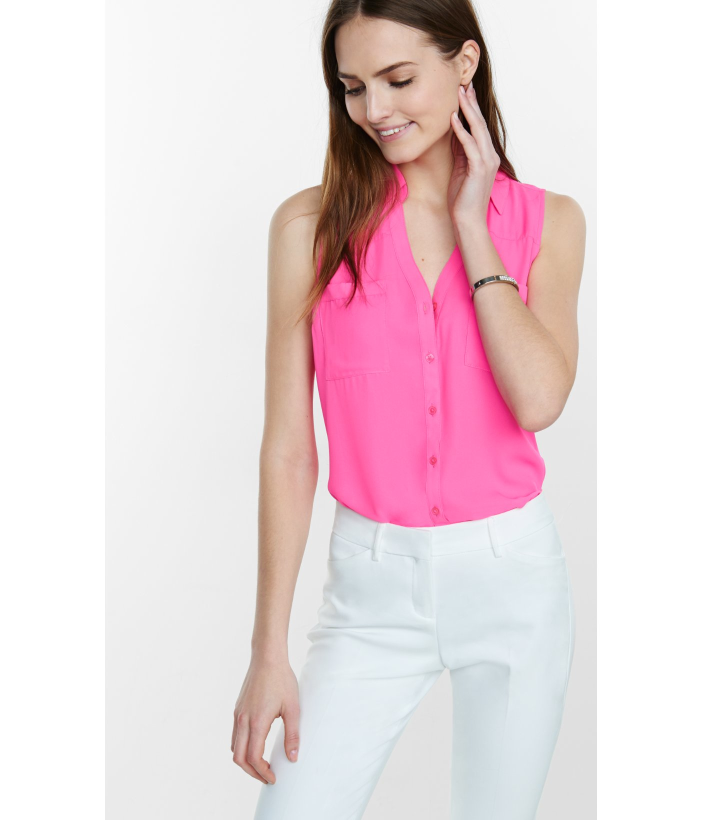 sleeveless portofino shirt