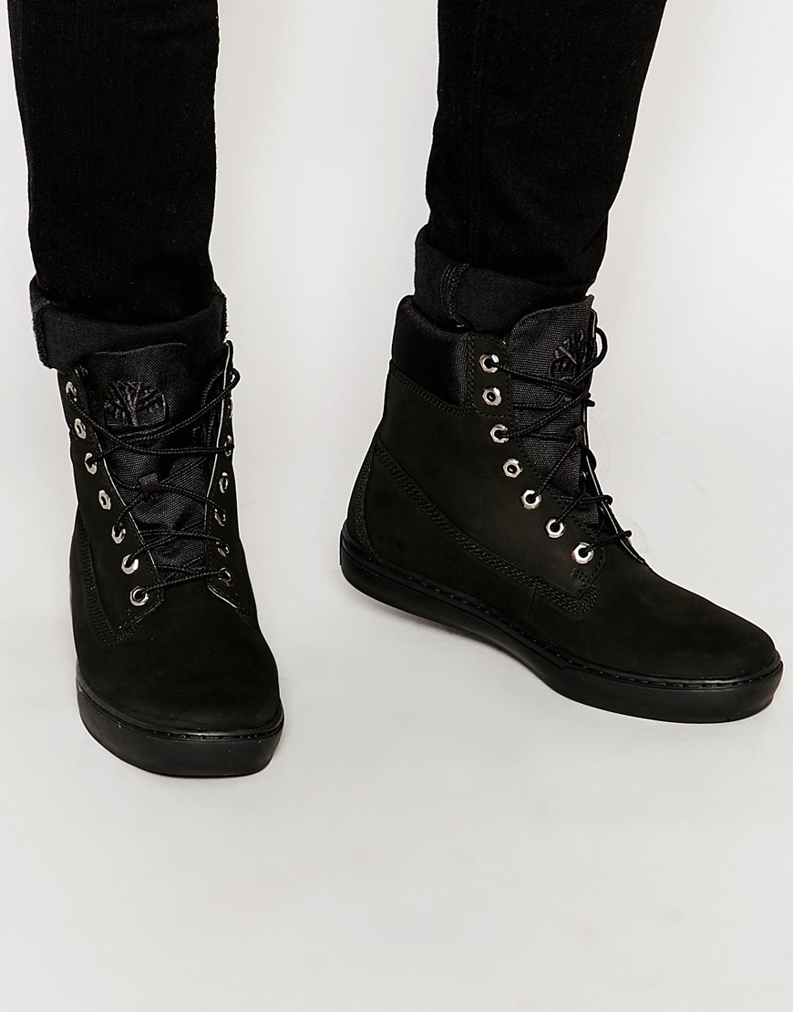 Timberland Newmarket Cupsole Boots in Black for Men - Lyst