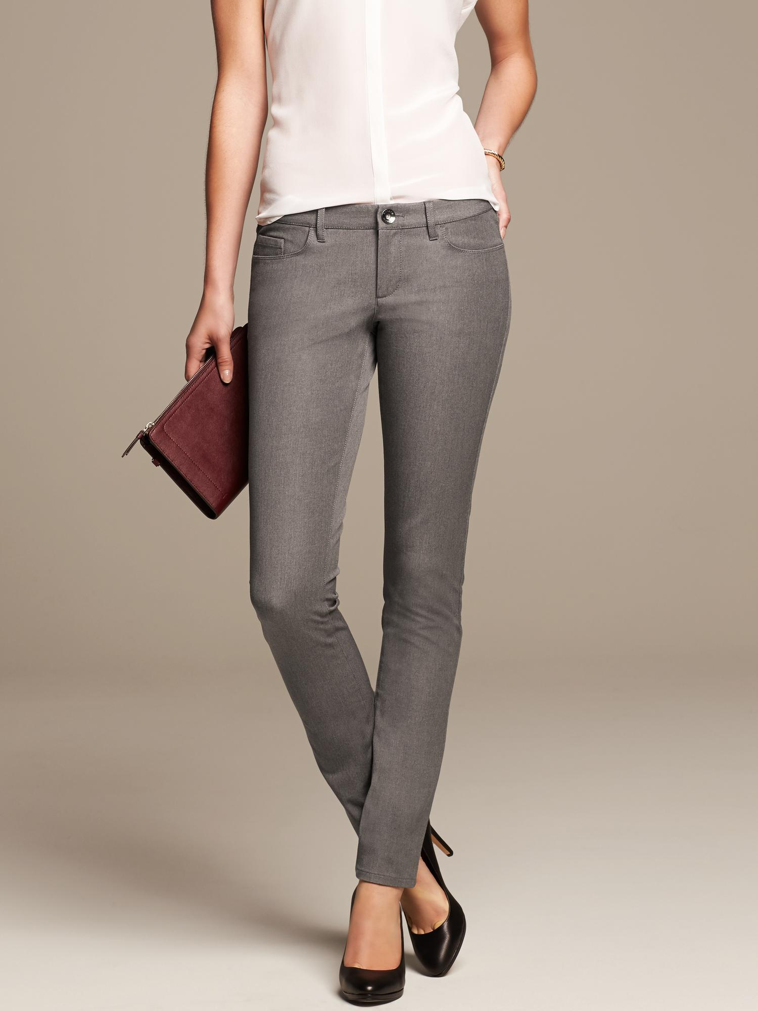 Lyst - Banana Republic Sloan-Fit Gray Skinny Pant in Gray