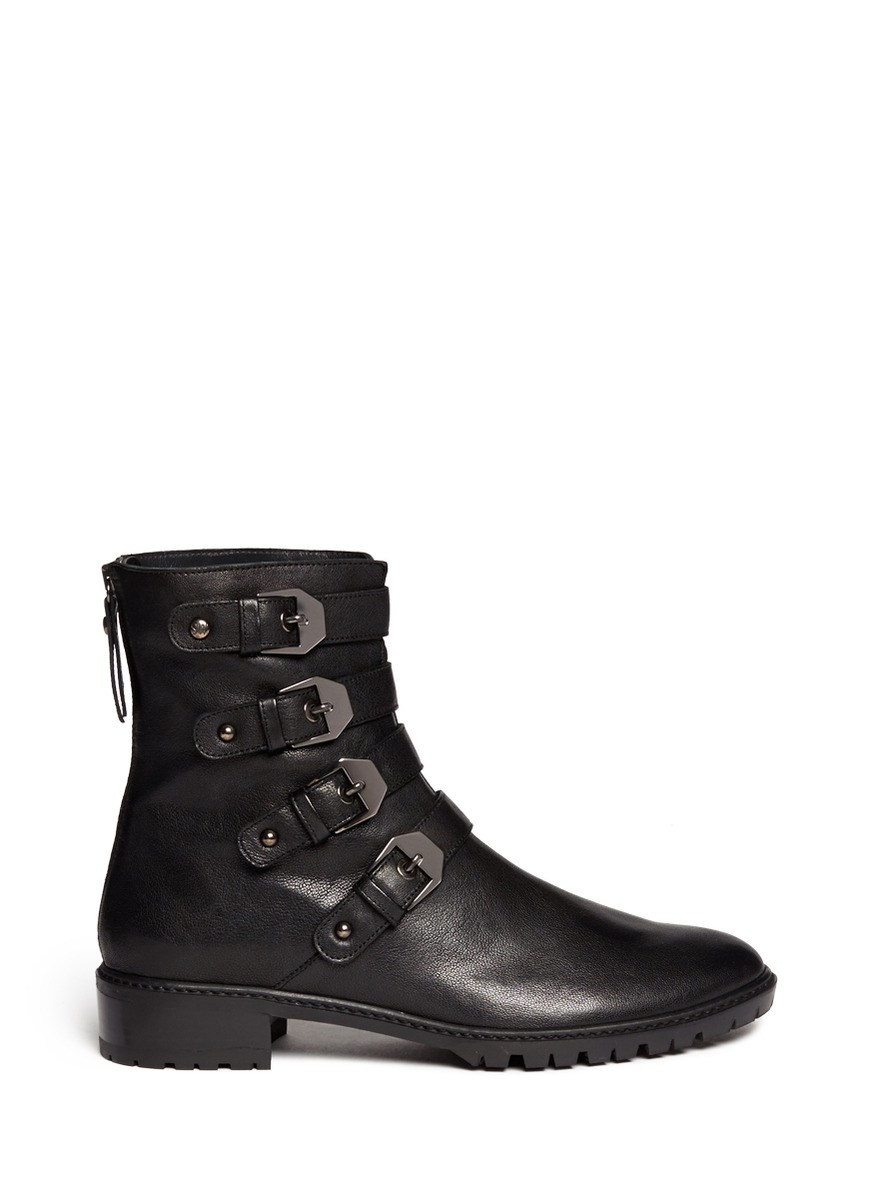 stuart weitzman buckle boots