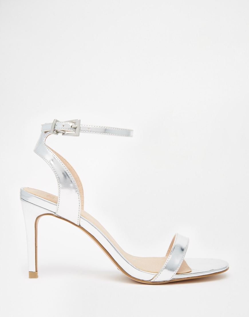 wide fit silver heeled sandals