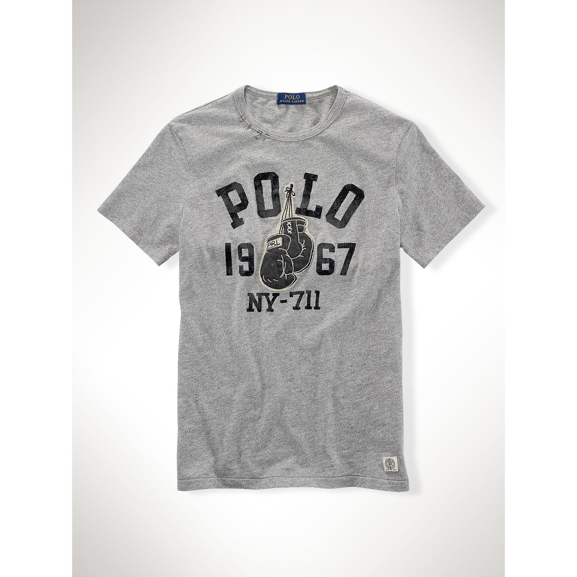 Polo Ralph Lauren Boxing Glove Cotton T-shirt in Gray | Lyst