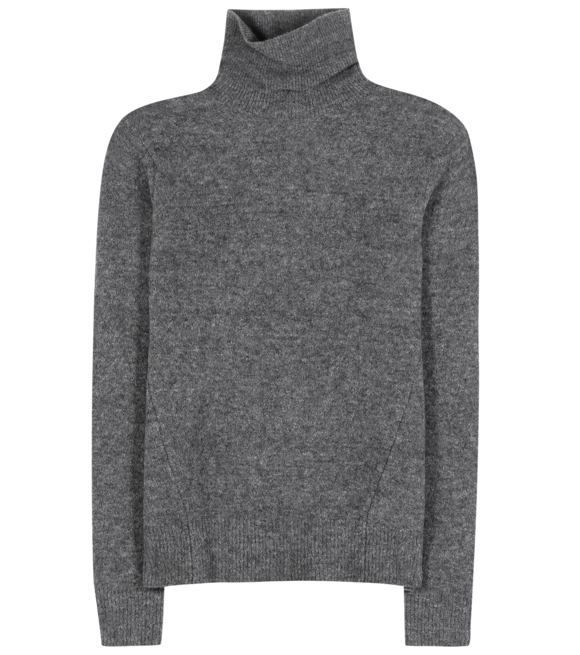 charcoal gray turtleneck sweater