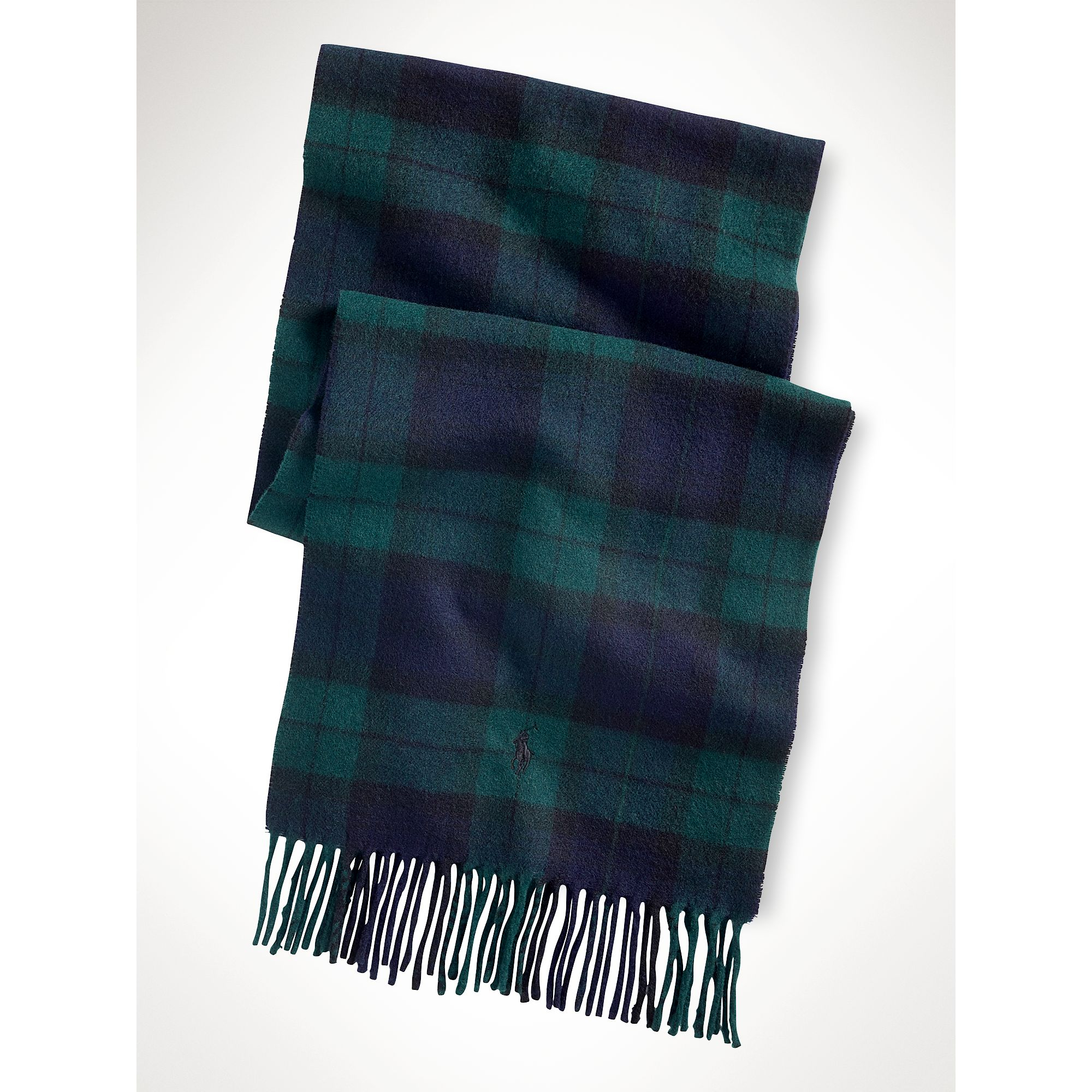 black watch tartan cashmere scarf