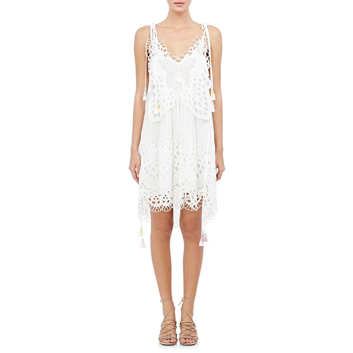 Chloé Women's Fine Tulle Butterfly Dress in White Lyst