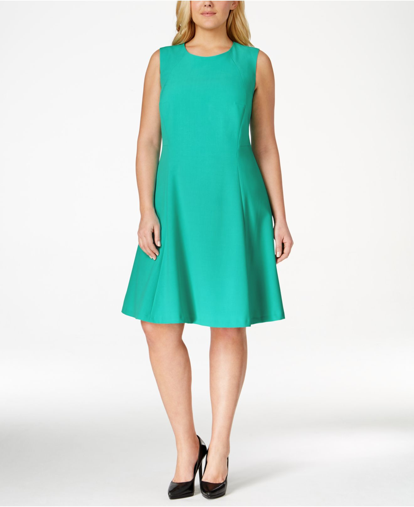 nine west plus size sleeveless inverted pleat to nine west plus size sleeveless inverted pleat to