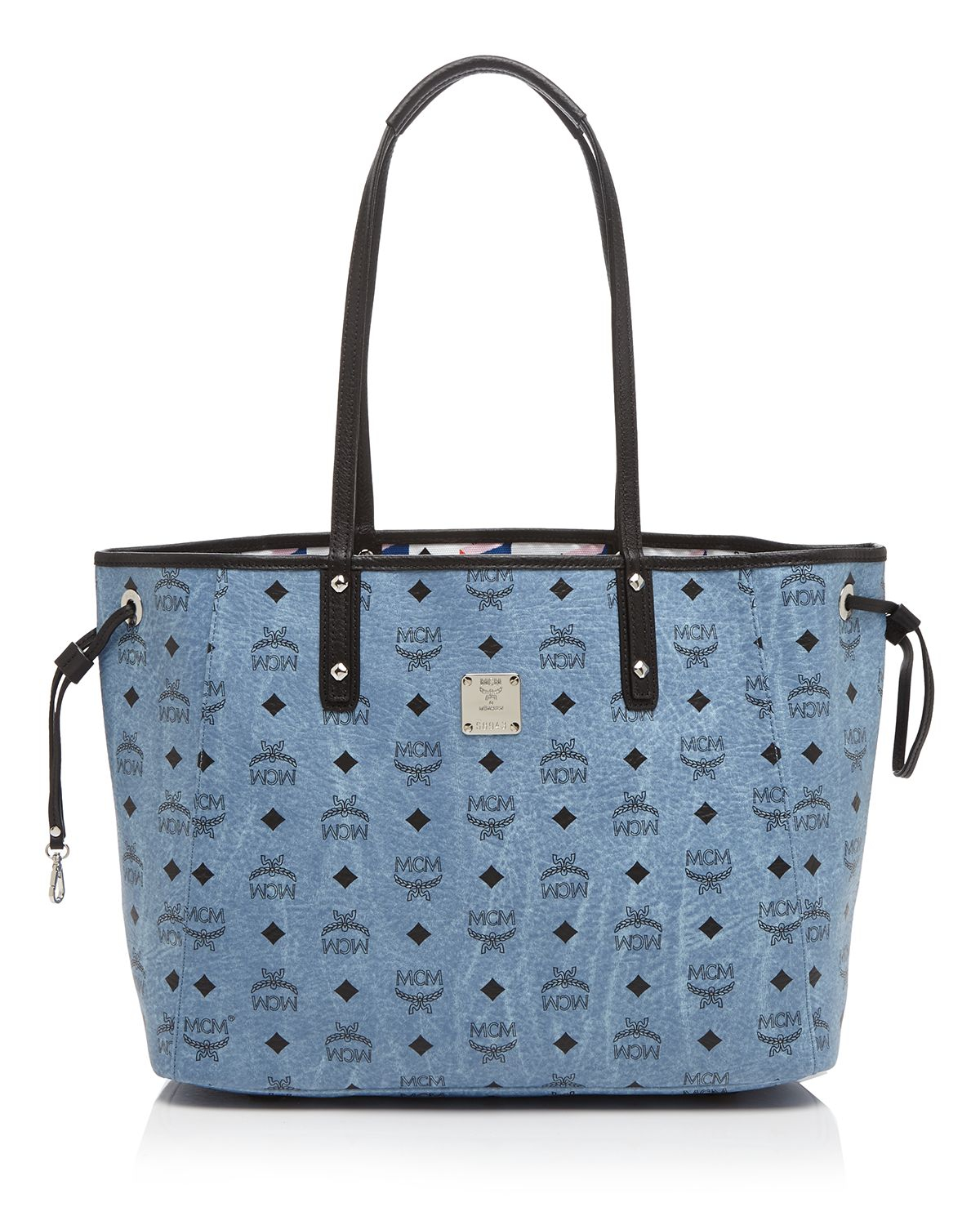 MCM Tote - Shopper Project Visetos Reversible Medium in Blue | Lyst