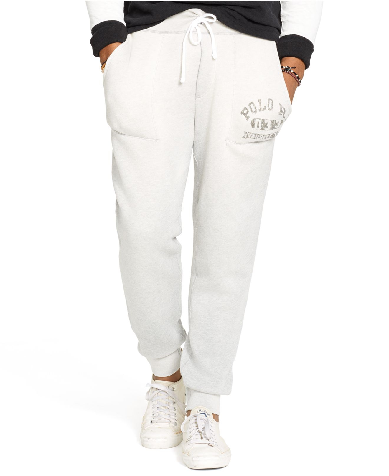polo sweater and sweatpants set