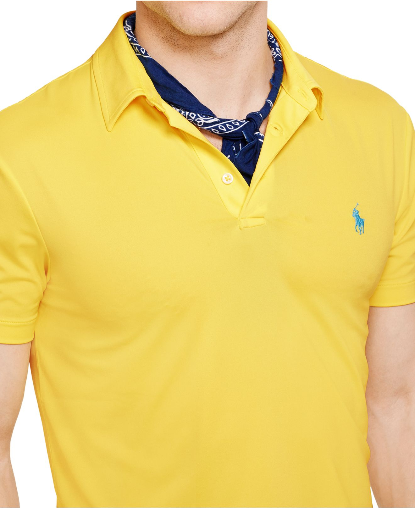 yellow ralph lauren polo shirt mens
