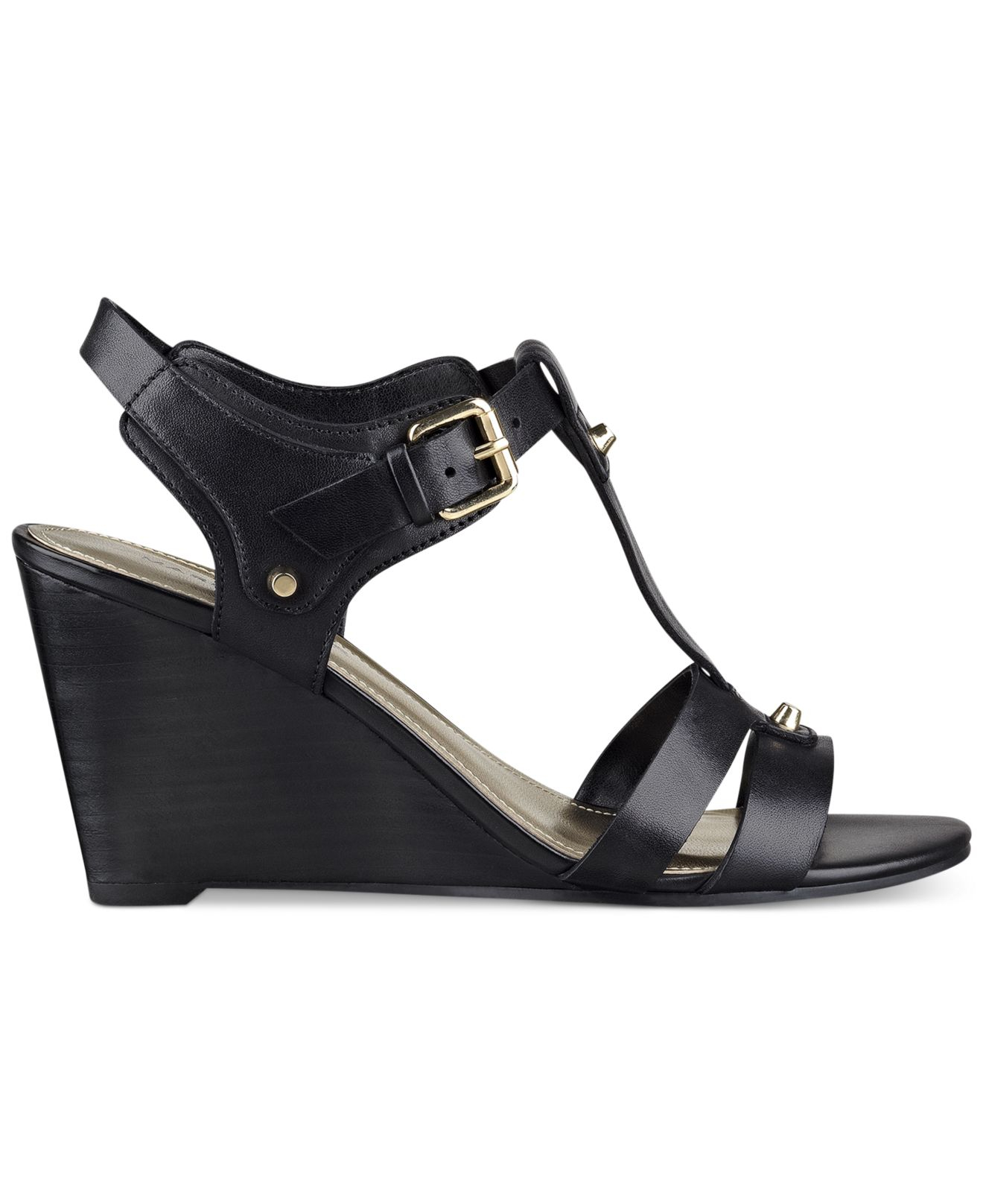 marc fisher black wedges