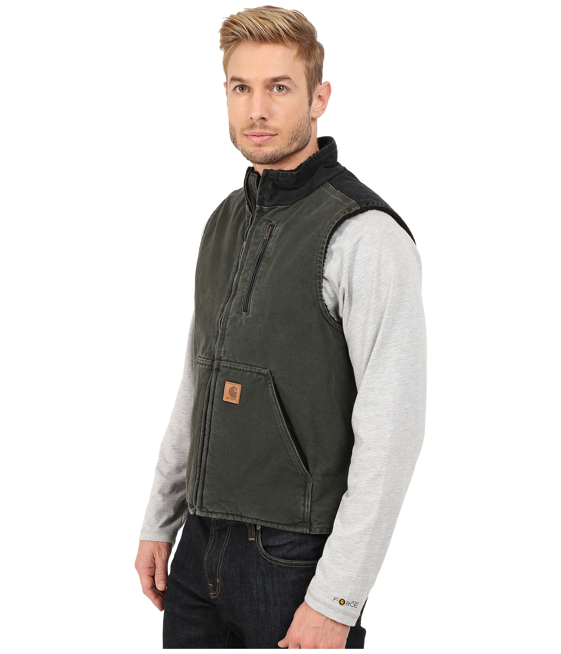 carhartt v33 sherpa lined vest