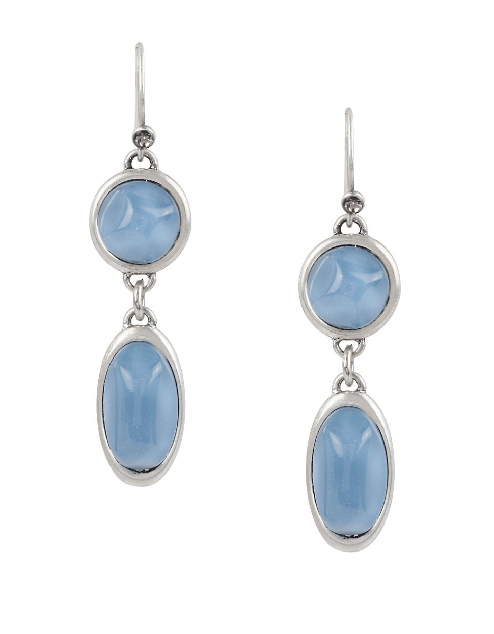 Lyst Kenneth Cole Moonstone Eclipse Geometric Stone Double Drop Gallery