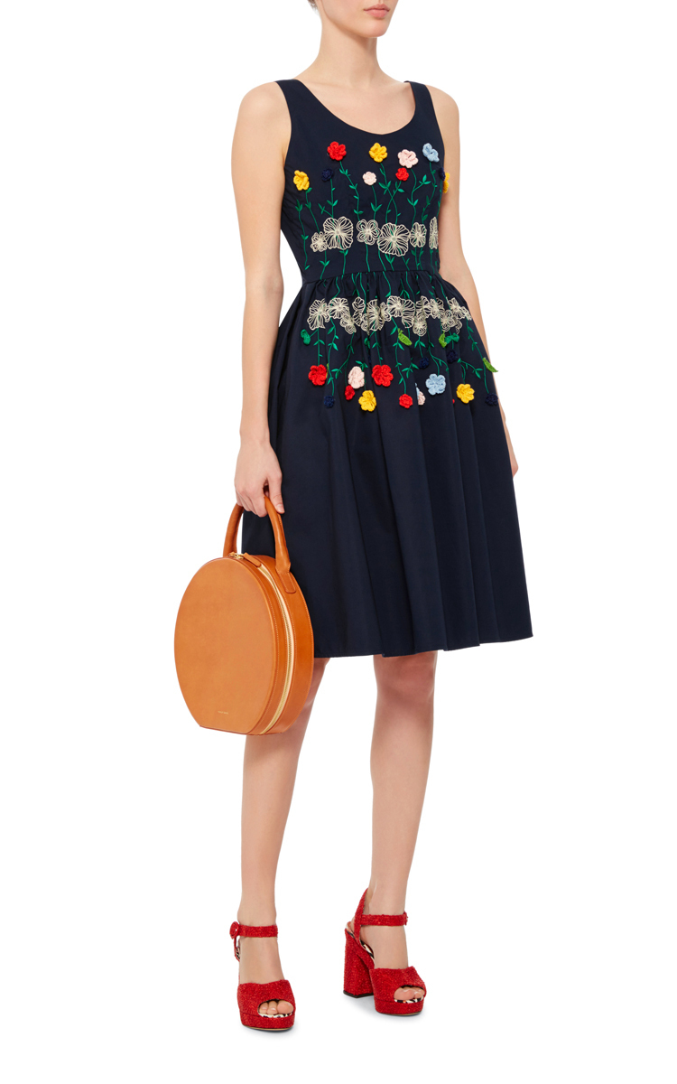 embroidered tea dress
