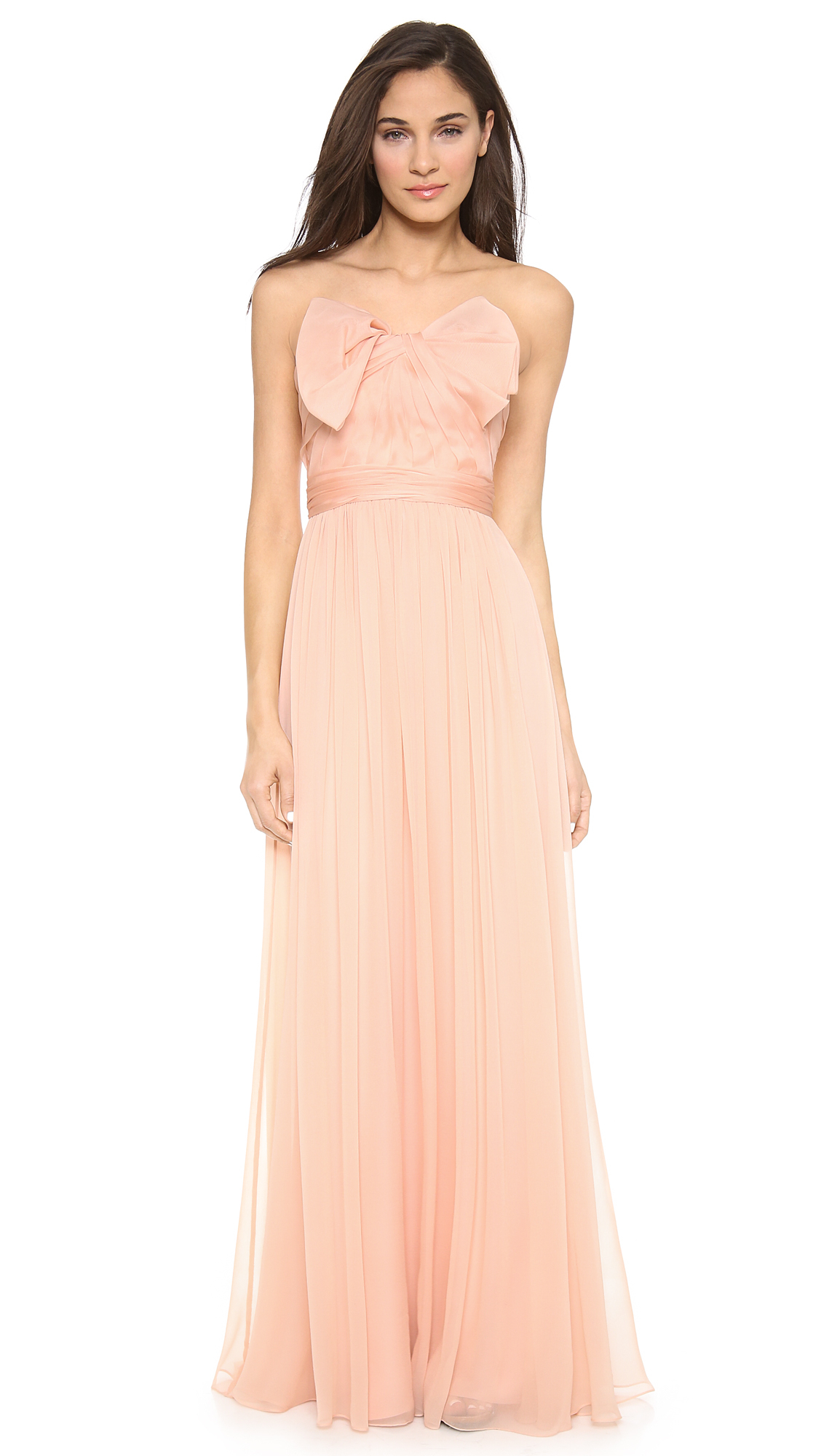 marchesa notte blush gown