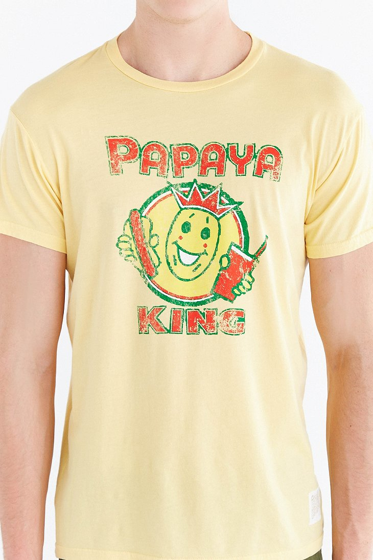 Urban Outfitters Papaya King Tee in Yellow for Men