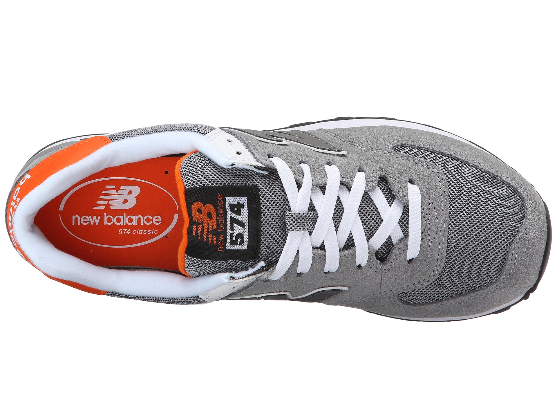 New Balance Ml574 in Grey/Orange (Gray) for Men | Lyst