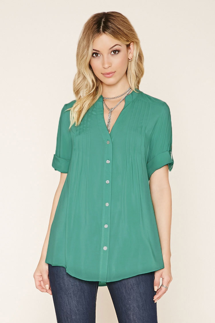 turquoise top forever 21