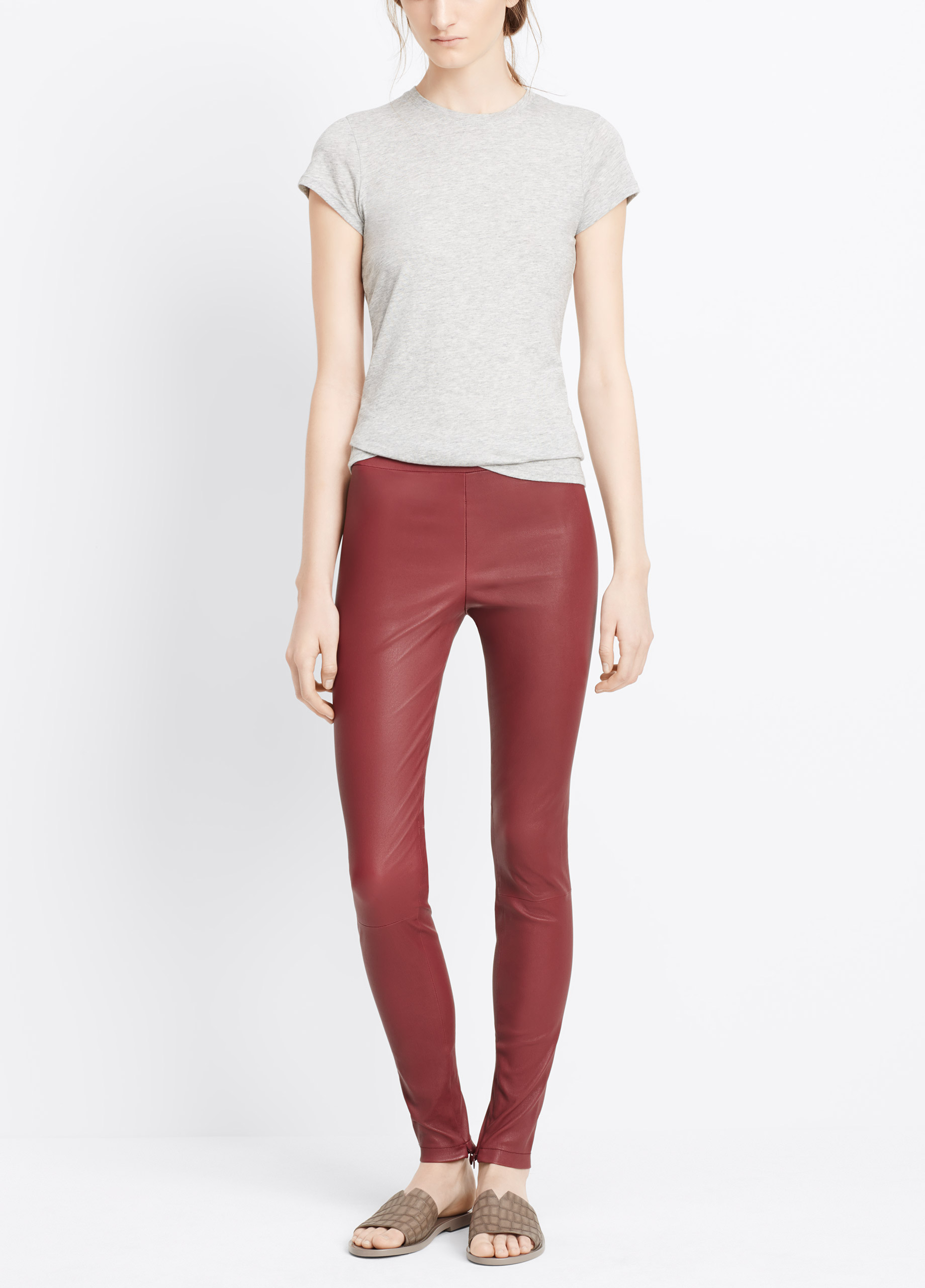 vince leather legging