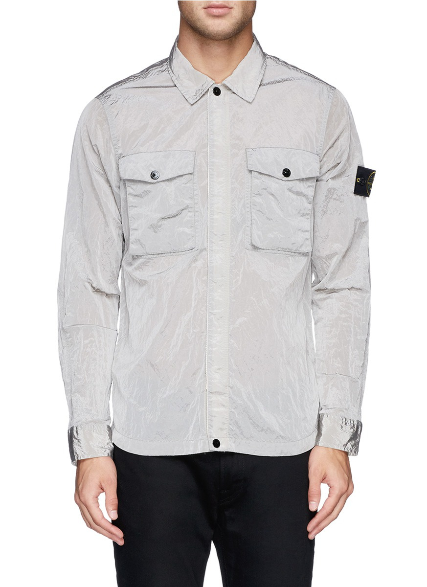 stone island nylon shirt