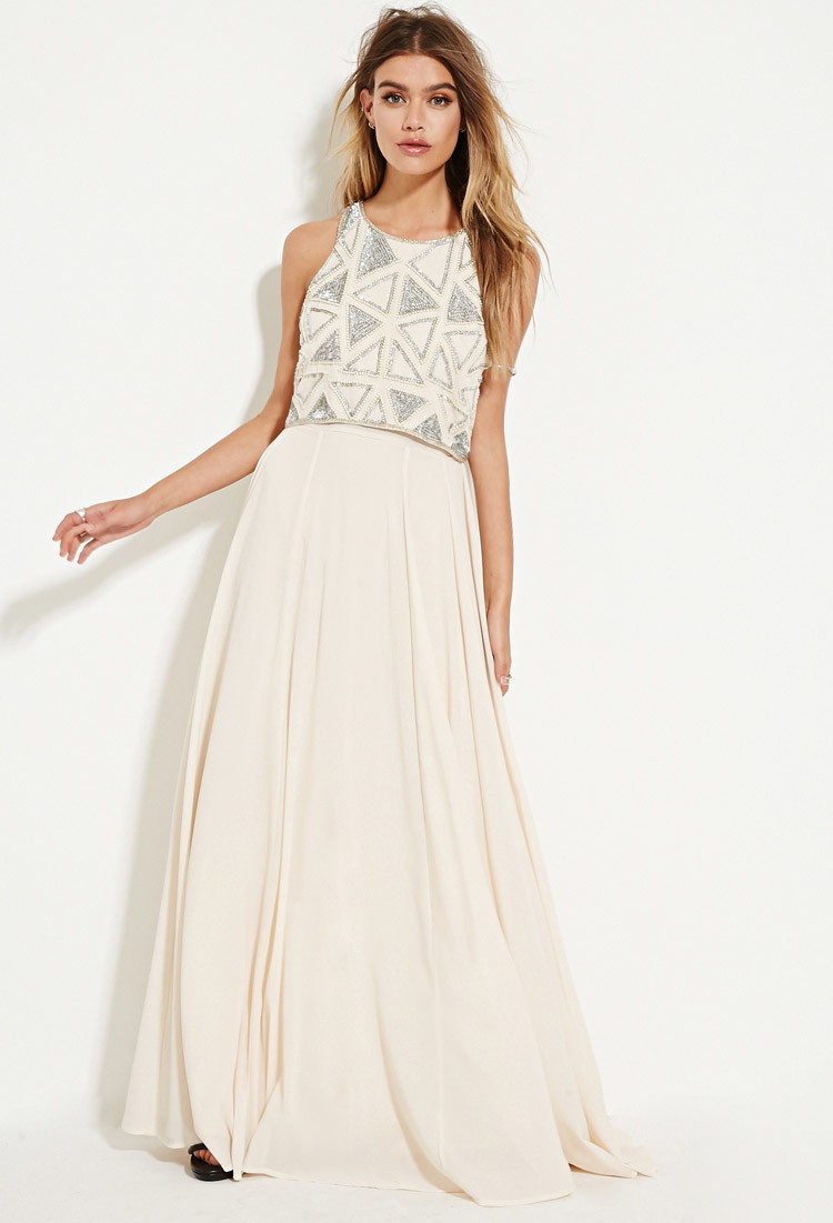 Pink chiffon dress forever 21 best sale