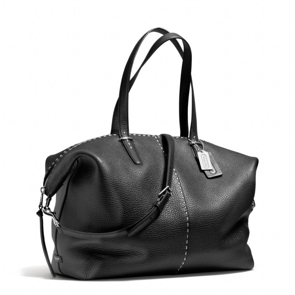 Lyst - Coach Bleecker Large Cooper Satchel in Stitched Pebbled Leather ...