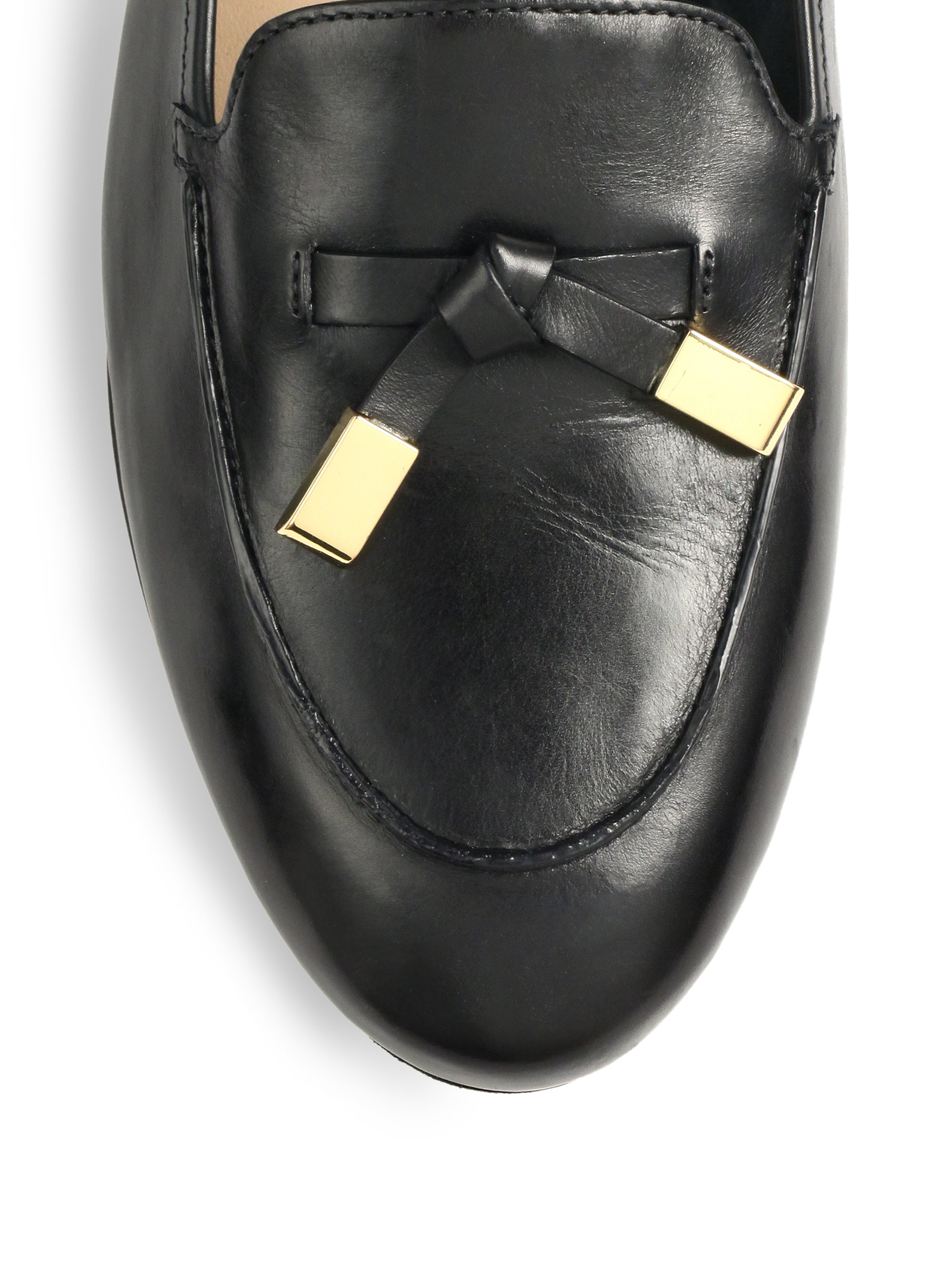 michael kors tracee leather loafers