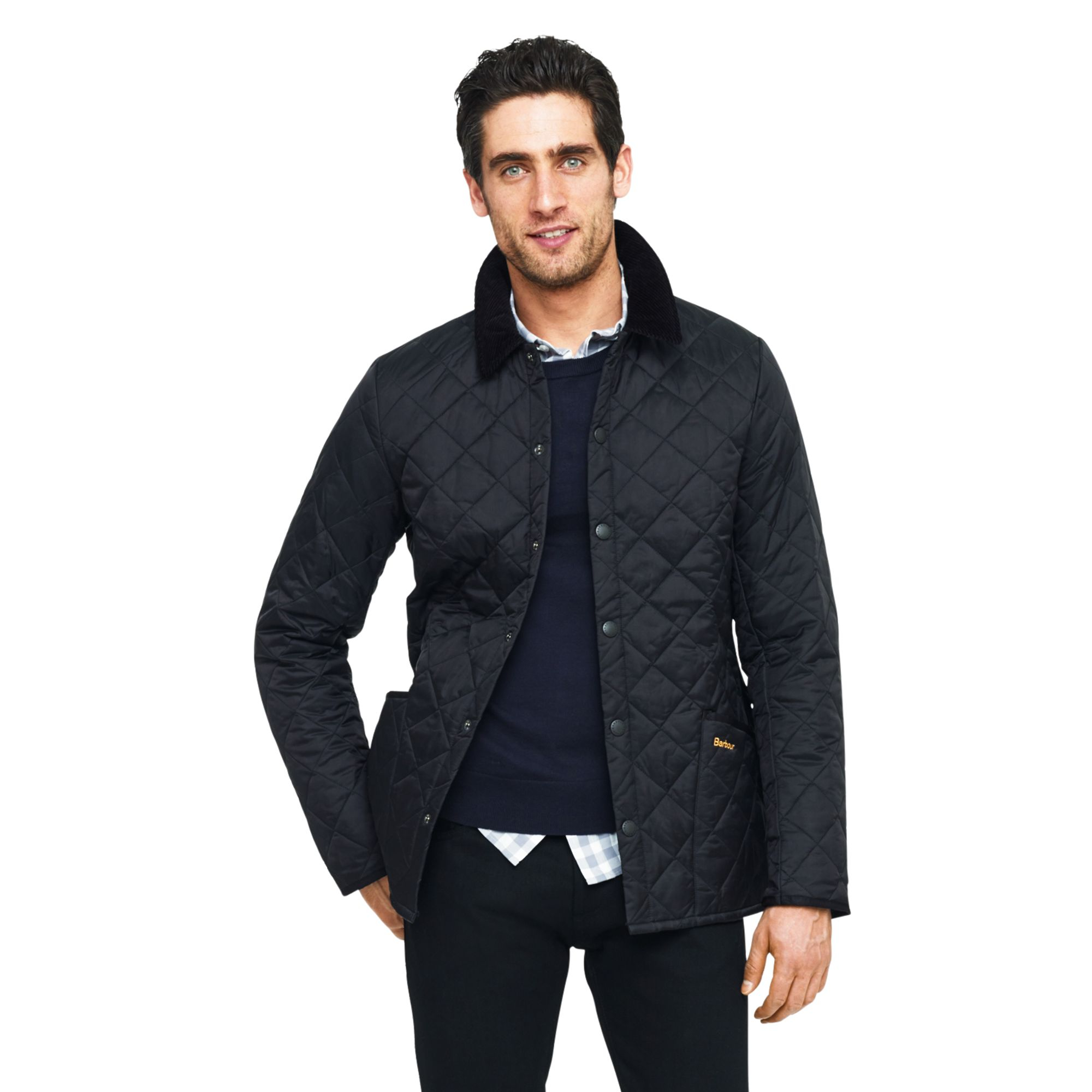 barbour international chain quilted jacket