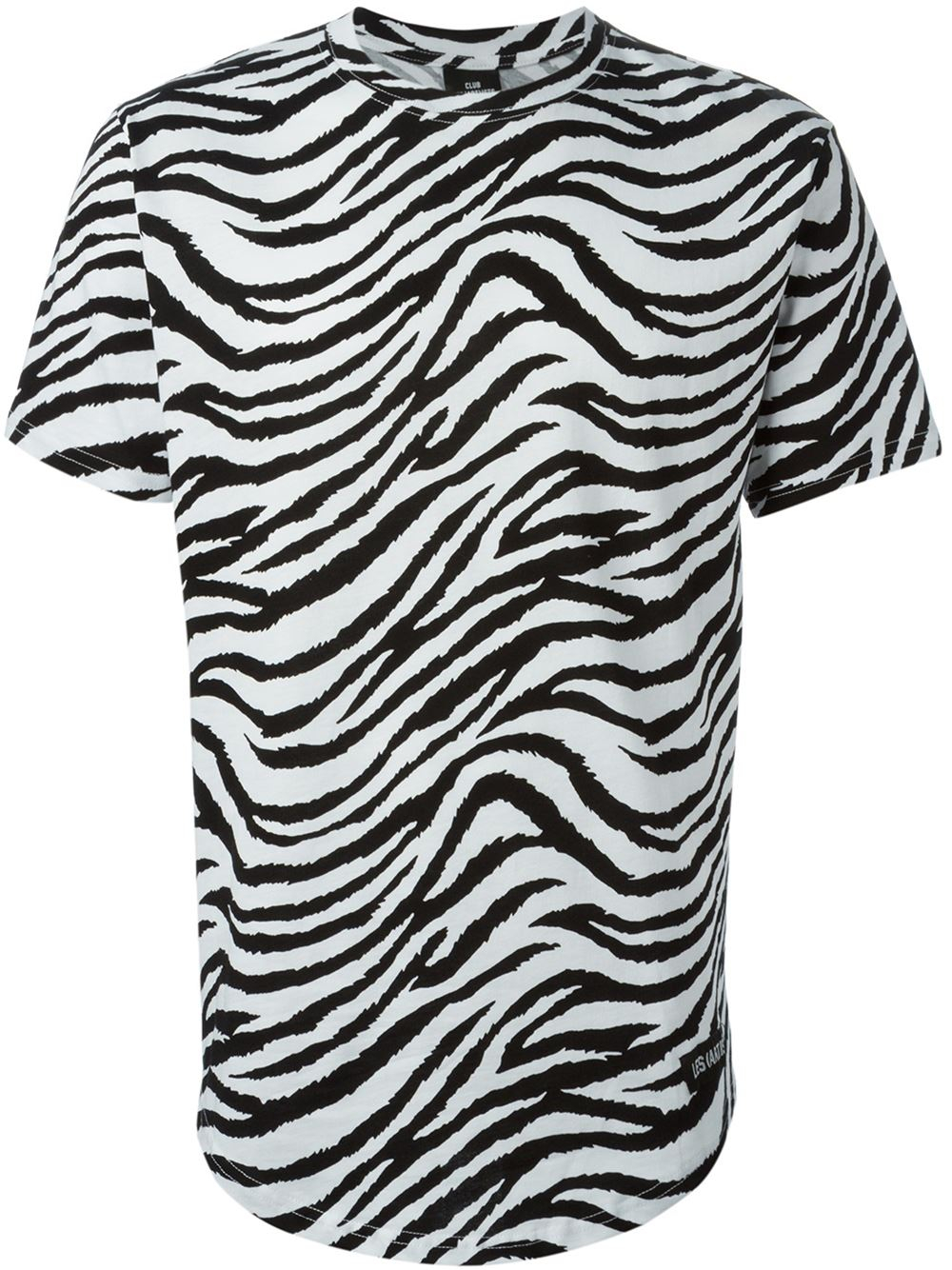 Les (art)ists 'Slimane 68' Zebra Striped TShirt in Black for Men