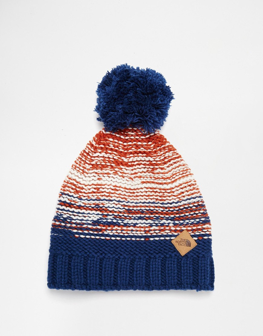 north face bobble hat mens