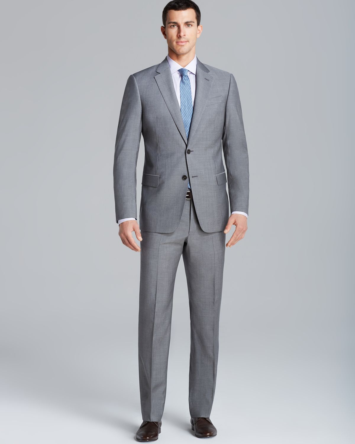 armani suit grey