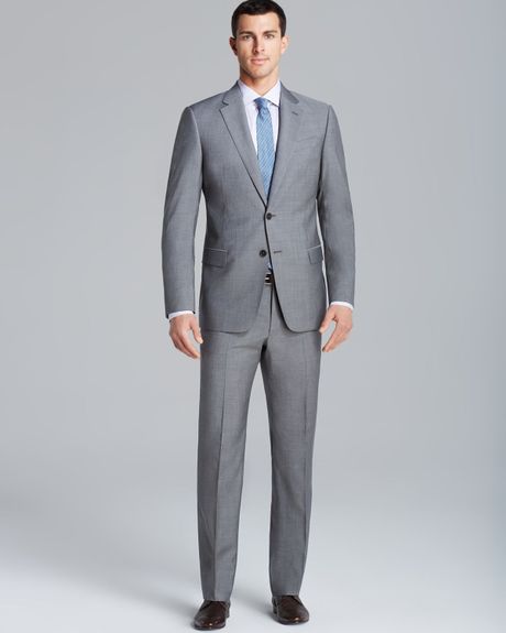 Armani Giorgio End On End Suit - Regular Fit in Gray for Men (Light ...